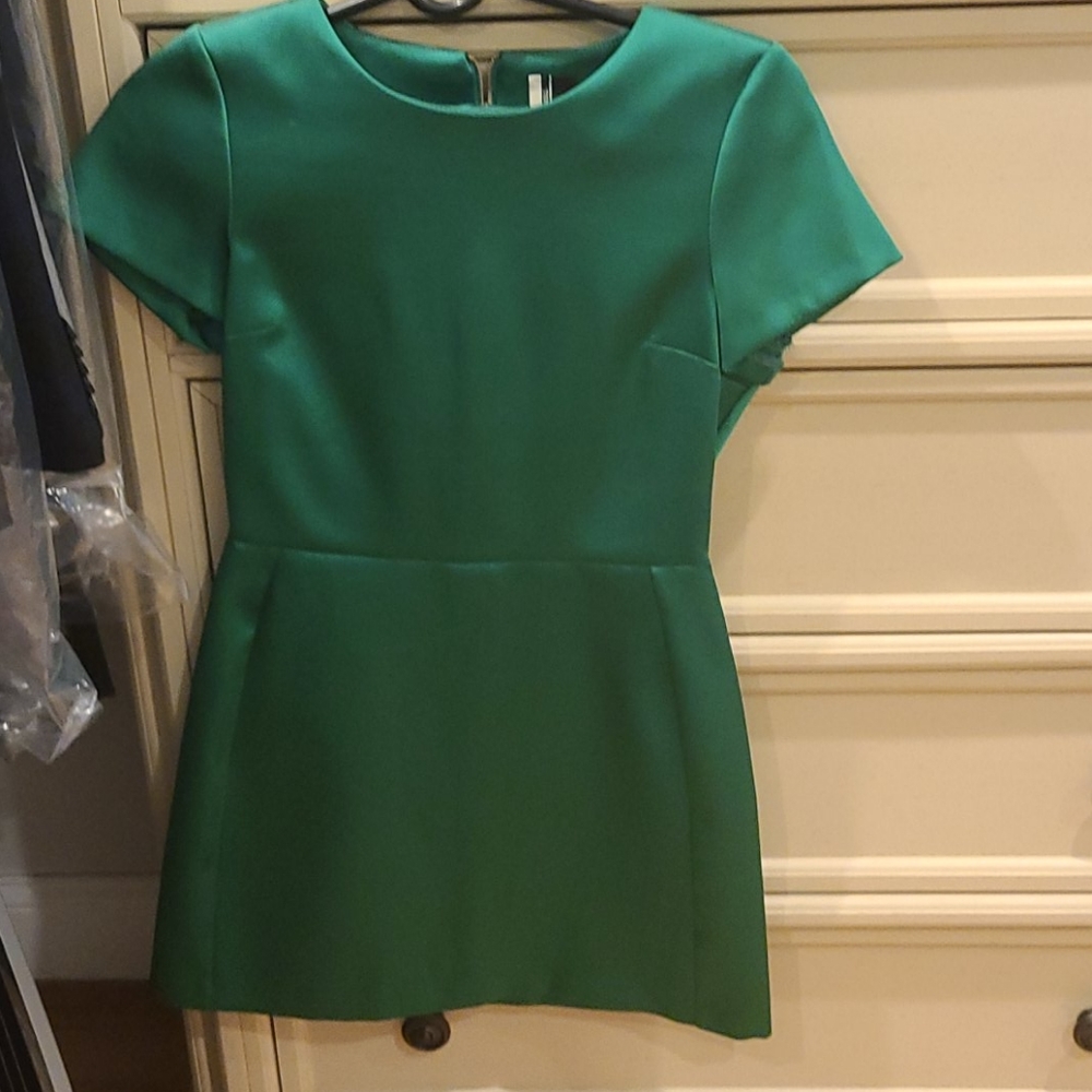 Topshop emerald green mini dredd